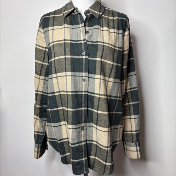 Jenni Kayne Tops - Jenni Kayne Women's Cotton Plaid Flannel Button Down Shirt Size S
